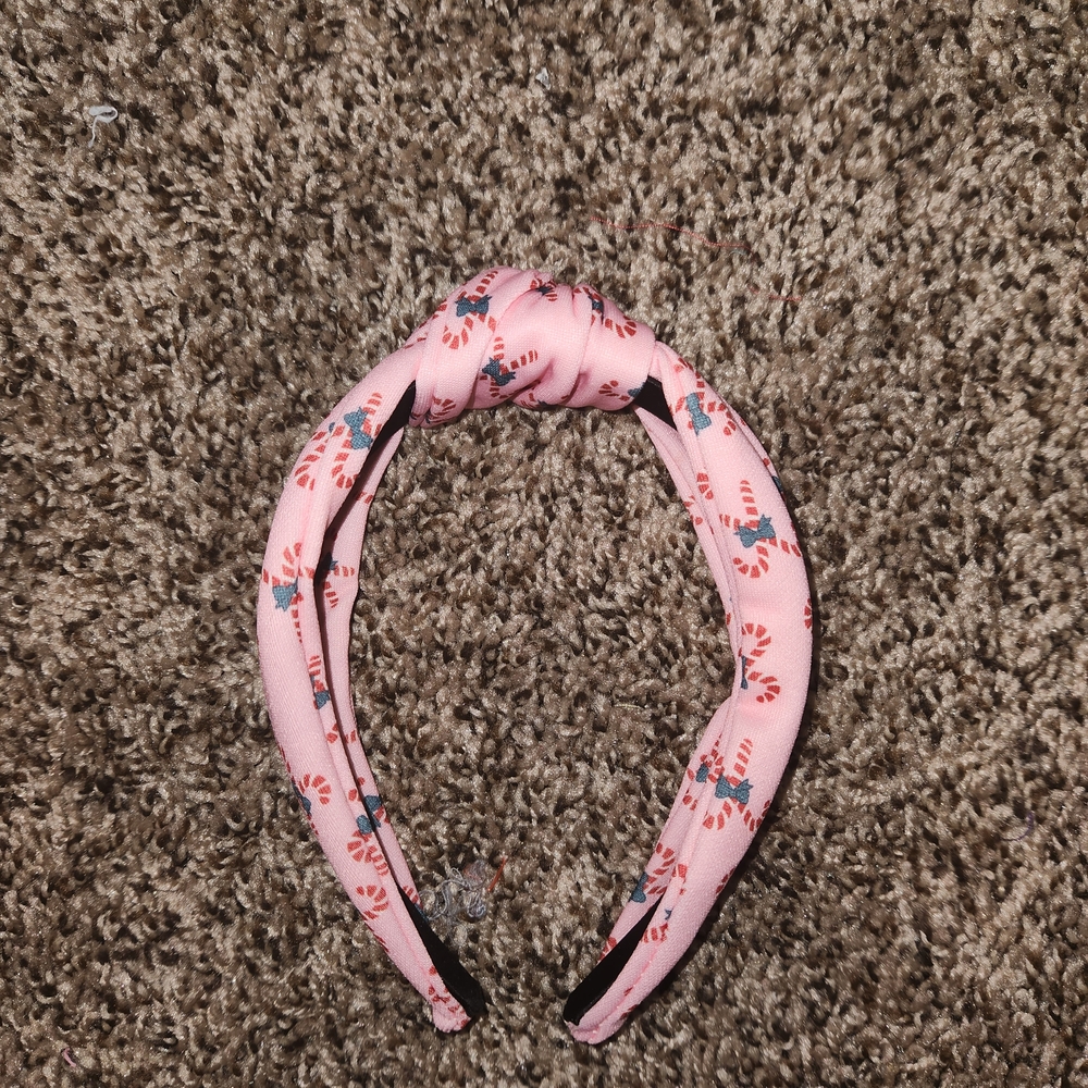 Willow boutique pink headband Christmas candy cane
